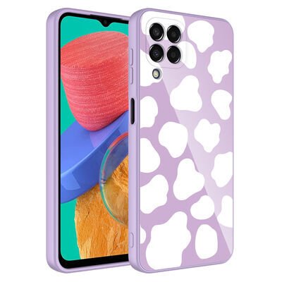Galaxy M33 Kılıf Kamera Korumalı Desenli Sert Silikon Zore Epoksi Kapak