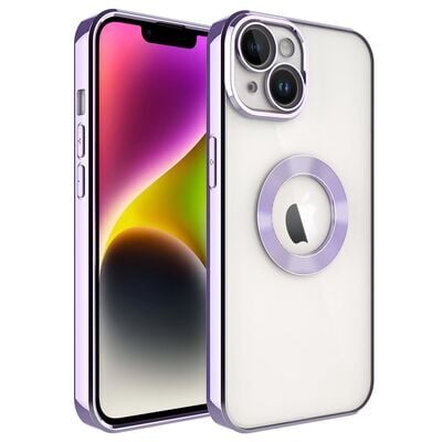 Apple iPhone 14 Kılıf Kamera Korumalı Logo Gösteren Zore Omega Kapak