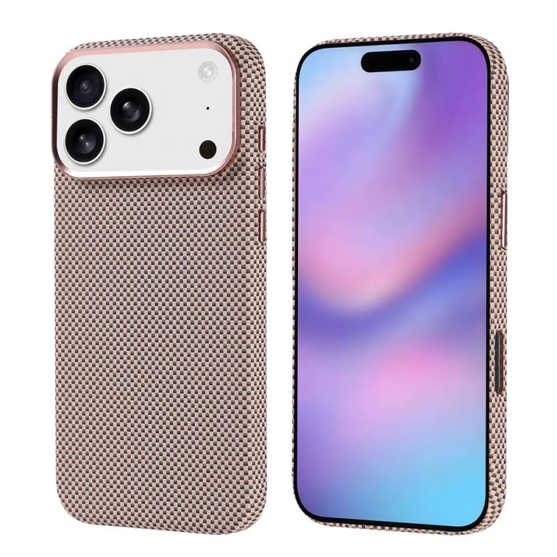 Apple iPhone 17 Pro Max Kılıf M-safe Şarj Özellikli Karbon Fiber Görünümlü Zore Nekst Kapak