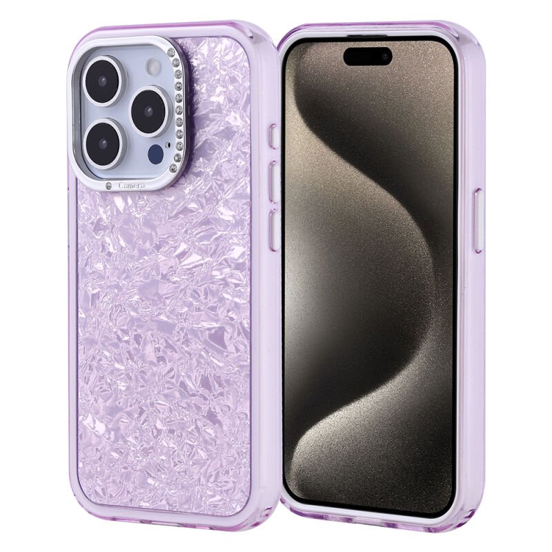 Apple iPhone 15 Pro Kılıf Taşlı Tasarımlı Zore Kapi Kapak