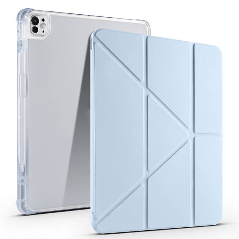 Apple iPad Pro 13 2025 M5 Kılıf Zore Tri Folding Kalem Bölmeli Standlı Kılıf