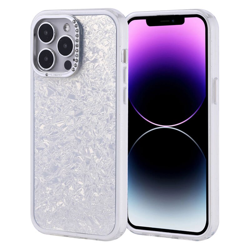Apple iPhone 14 Pro Max Kılıf Taşlı Tasarımlı Zore Kapi Kapak