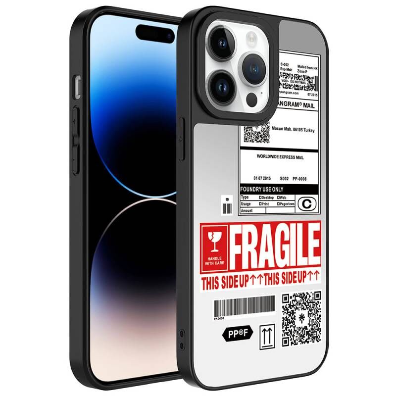 Apple iPhone 14 Pro Max Kılıf Aynalı Desenli Kamera Korumalı Parlak Zore Mirror Kapak