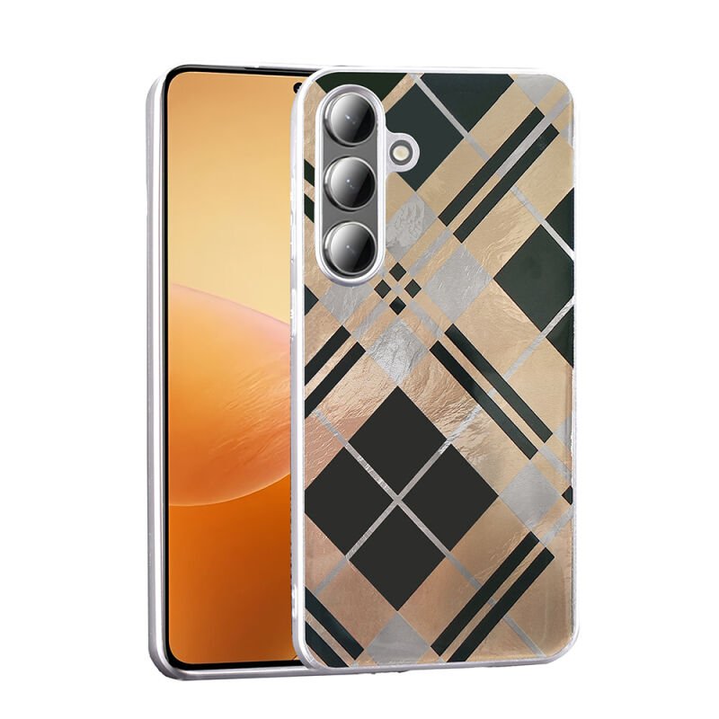 Galaxy S24 Kılıf Desenli Zore Mep Kapak Geometrik