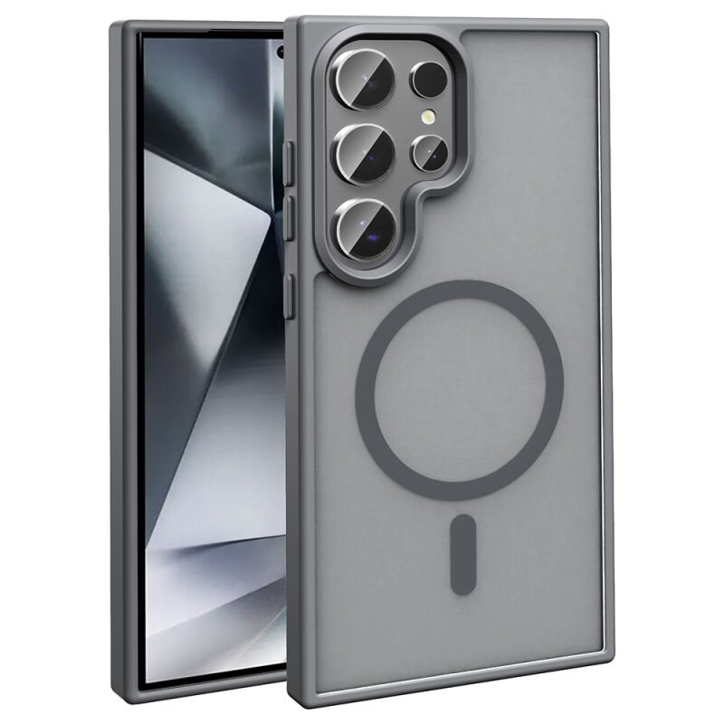 Galaxy S25 Ultra Kılıf M-safe Şarj Özellikli Mat Arka Yüzey Zore Sio Kapak