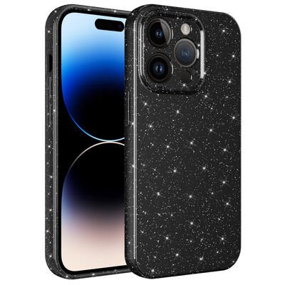 Apple iPhone 14 Pro Max Kılıf Kamera Korumalı Simli Lüks Zore Koton Kapak