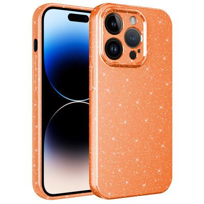 Apple iPhone 14 Pro Max Kılıf Kamera Korumalı Simli Lüks Zore Koton Kapak
