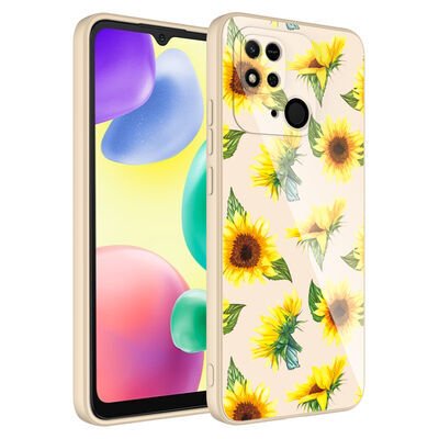 Xiaomi Poco C40 Kılıf Kamera Korumalı Desenli Sert Silikon Zore Epoksi Kapak