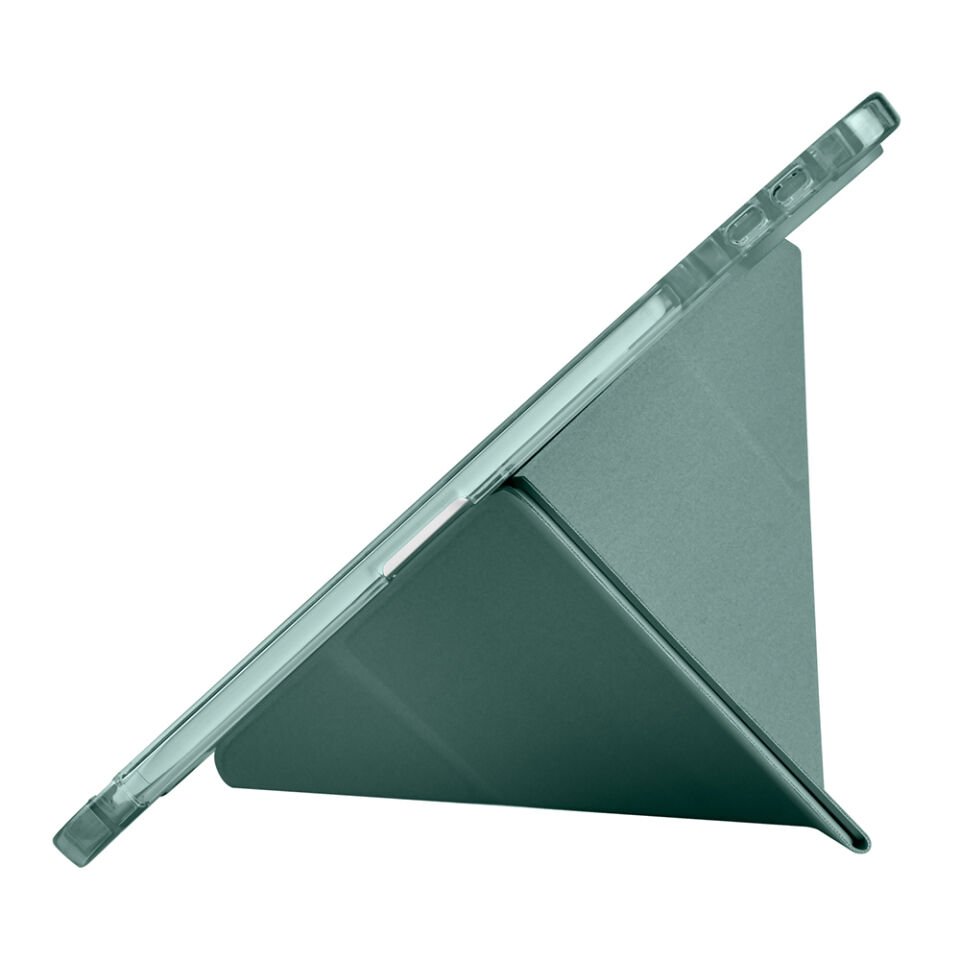 Xiaomi Pad 7 Pro Kılıf Zore Tri Folding Kalem Bölmeli Standlı Kılıf Koyu Yeşil