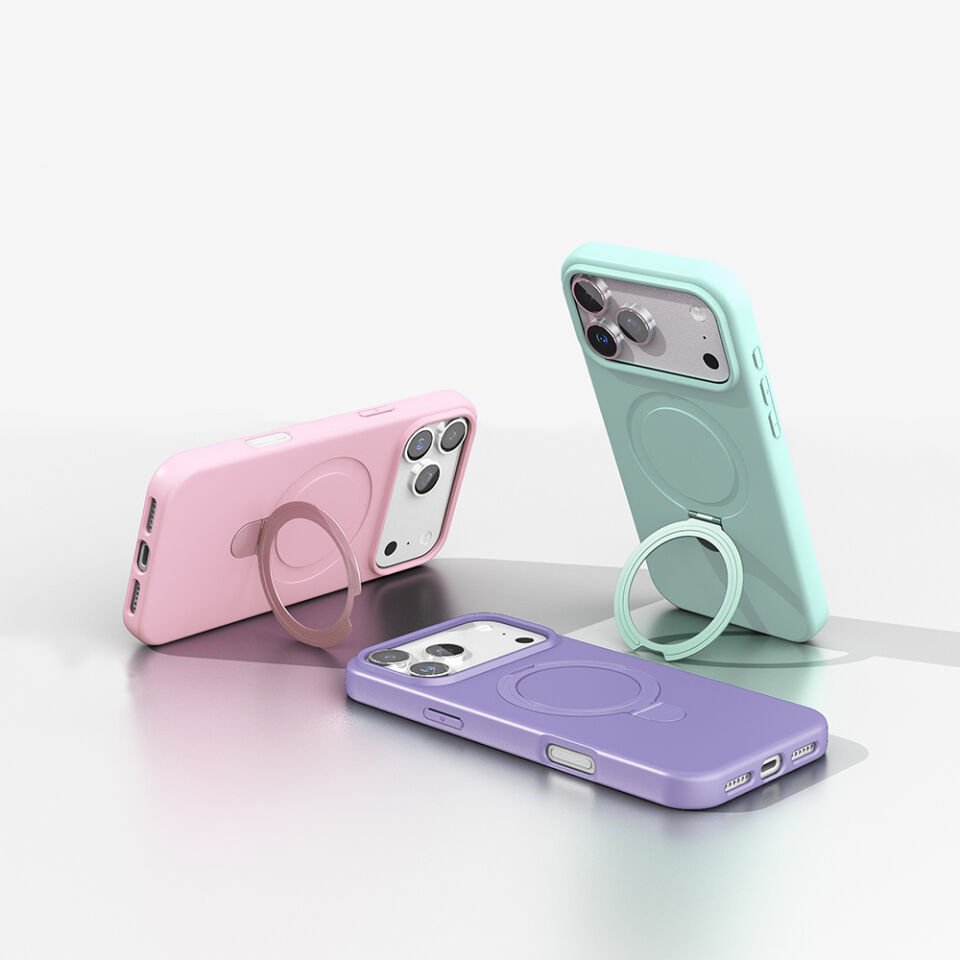 Apple iPhone 17 Pro Kılıf M-safe Şarj Özellikli Standlı Zore Samara Kapak