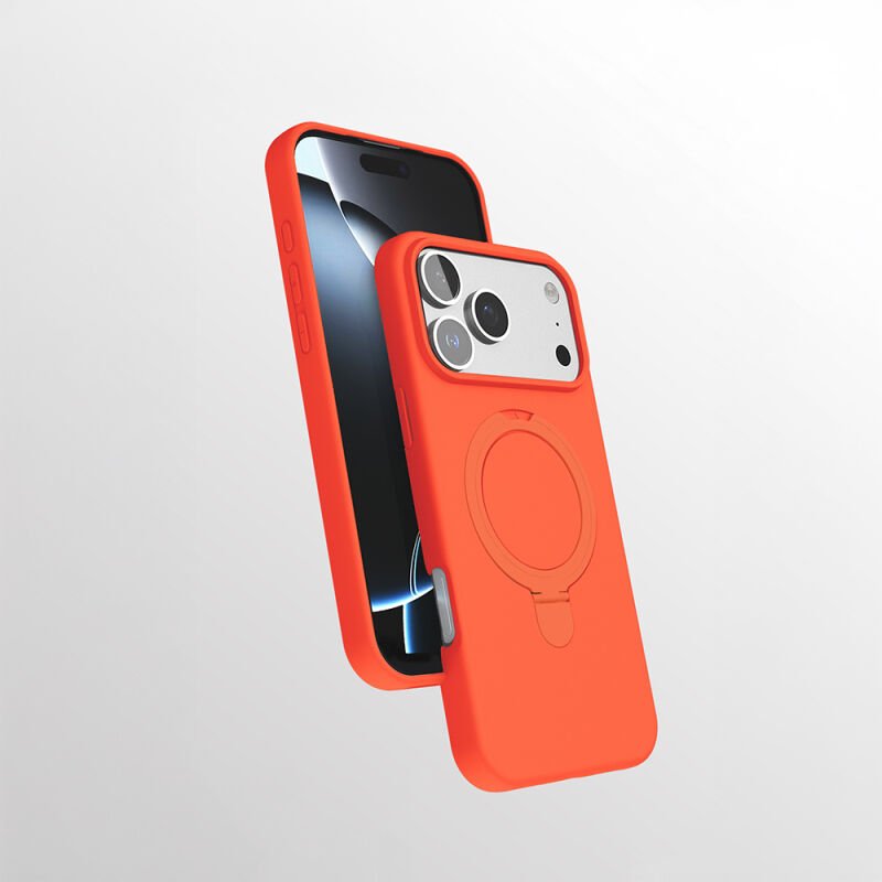 Apple iPhone 17 Pro Kılıf M-safe Şarj Özellikli Standlı Zore Samara Kapak