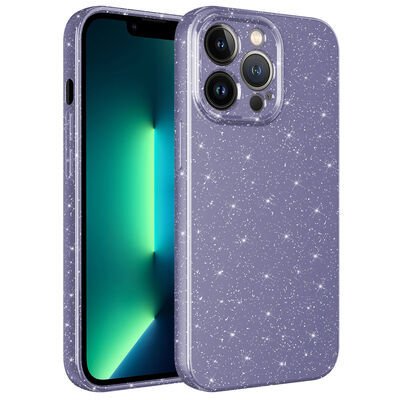 Apple iPhone 13 Pro Max Kılıf Kamera Korumalı Simli Lüks Zore Koton Kapak