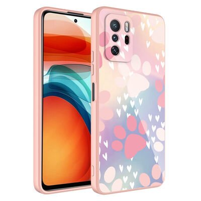 Xiaomi Redmi Note 10 Pro Kılıf Kamera Korumalı Desenli Sert Silikon Zore Epoksi Kapak