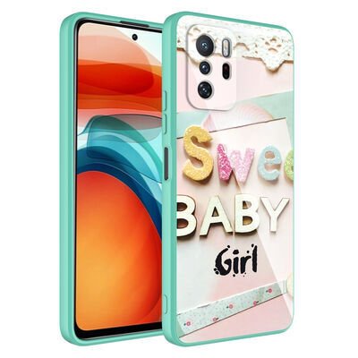 Xiaomi Redmi Note 10 Pro Kılıf Kamera Korumalı Desenli Sert Silikon Zore Epoksi Kapak