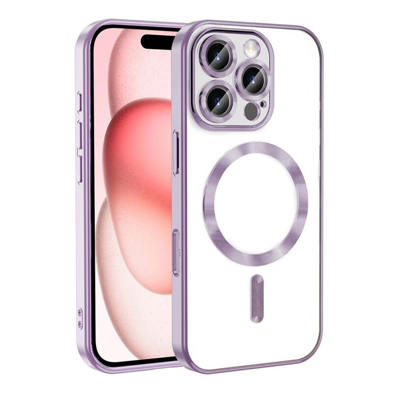Apple iPhone 16 Pro Kılıf Kamera Korumalı M-safe Wireless Şarj Özellikli Zore Demre Kapak