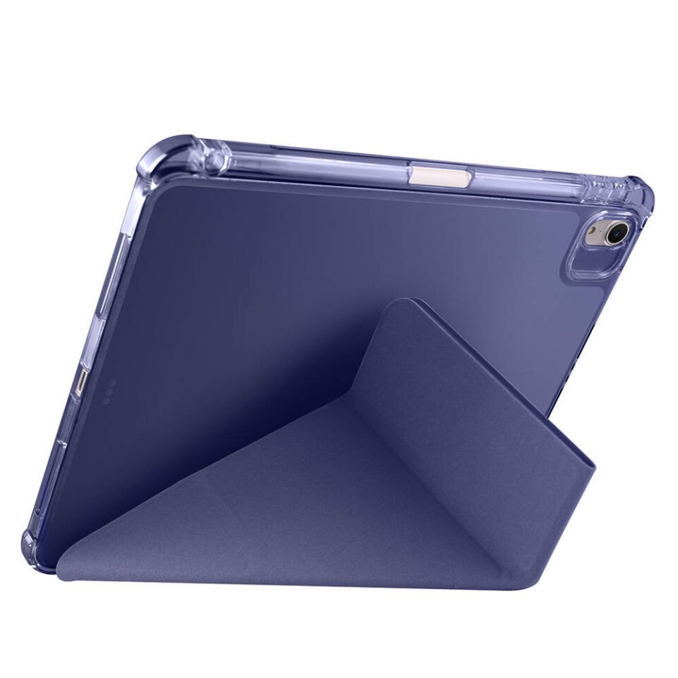 Apple iPad Air 11 2025 M3 Kılıf Zore Tri Folding Kalem Bölmeli Standlı Kılıf Lacivert