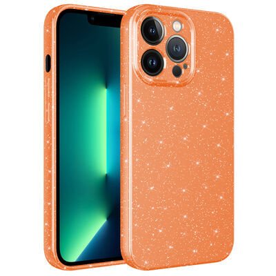 Apple iPhone 12 Pro Max Kılıf Kamera Korumalı Simli Lüks Zore Koton Kapak