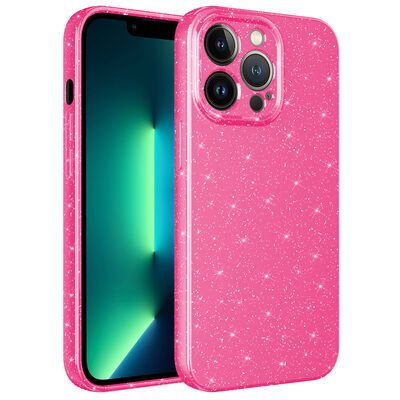 Apple iPhone 12 Pro Max Kılıf Kamera Korumalı Simli Lüks Zore Koton Kapak