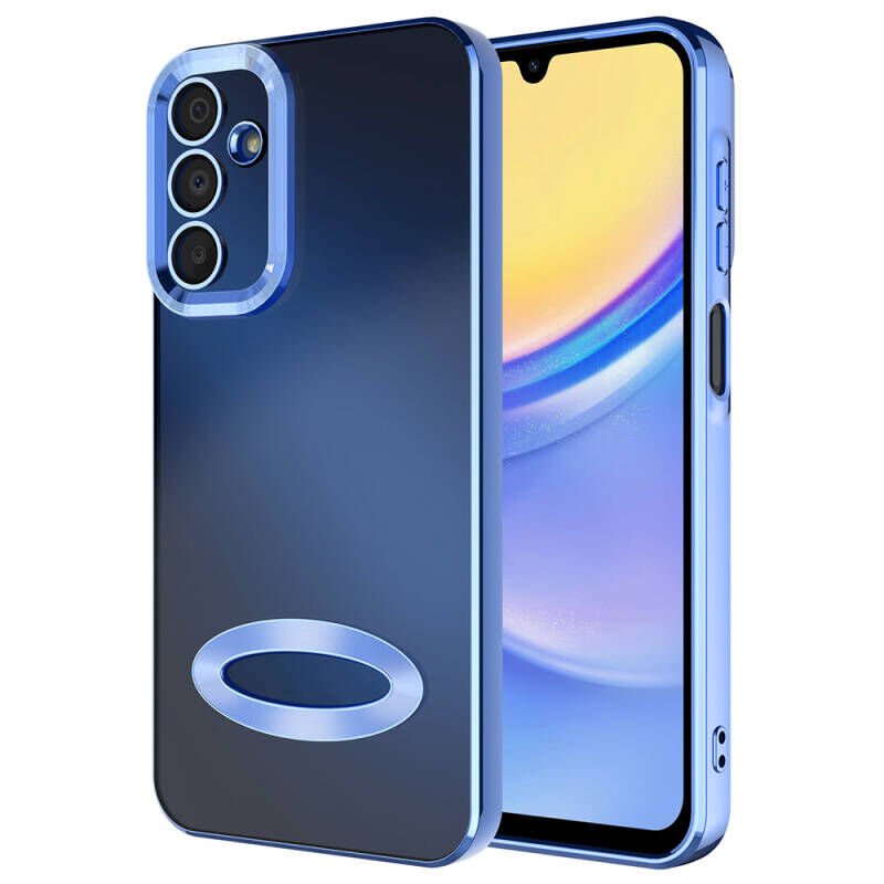 Galaxy A25 Kılıf Kamera Korumalı Logo Gösteren Zore Omega Kapak