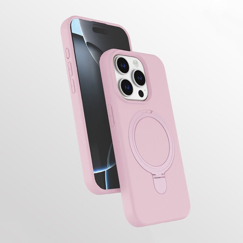 Apple iPhone 14 Pro Kılıf M-safe Şarj Özellikli Standlı Zore Samara Kapak