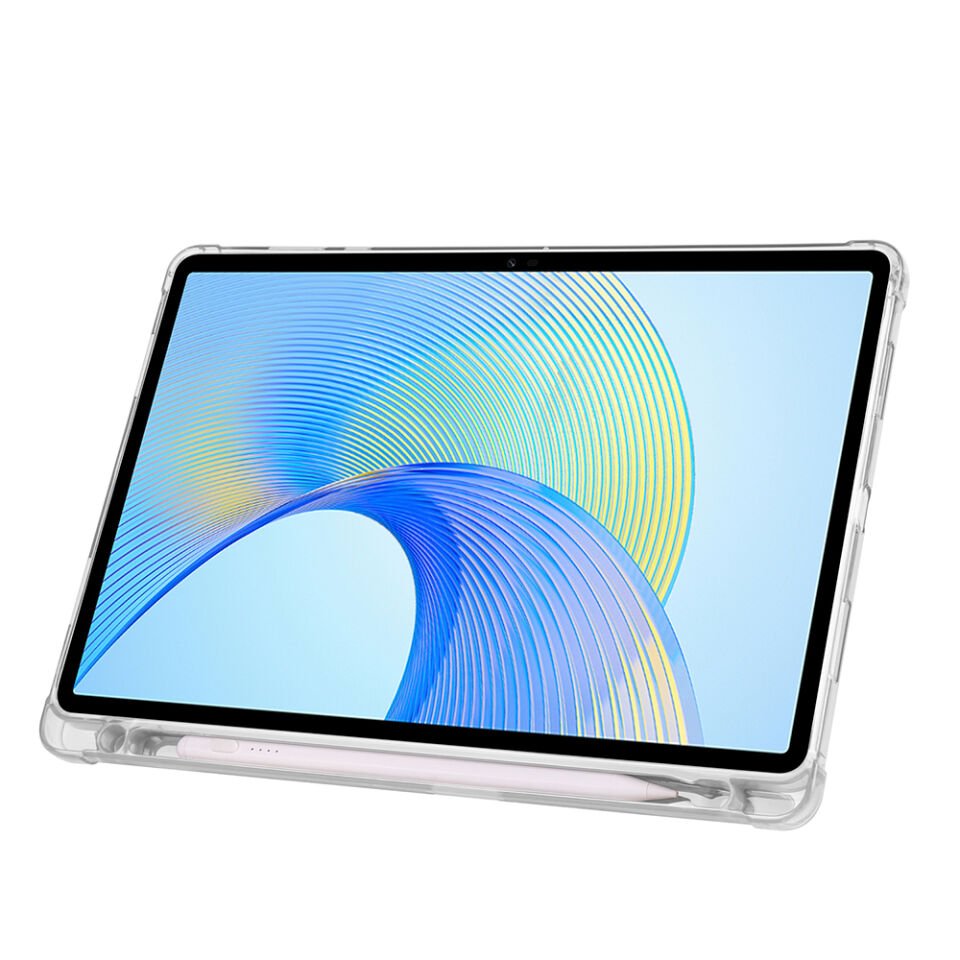 Honor Pad X8A Kılıf Zore Tri Folding Kalem Bölmeli Standlı Kılıf Gri