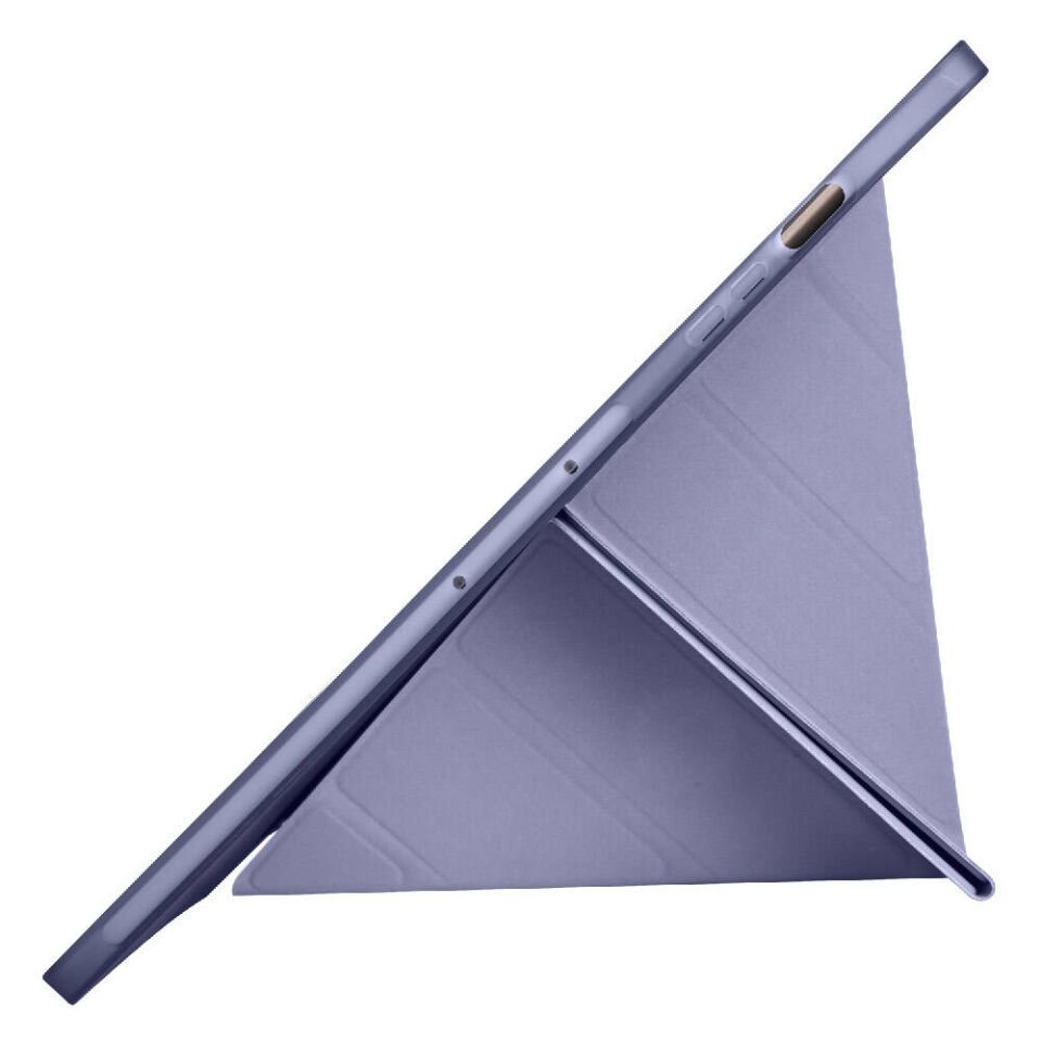 Galaxy Tab S10 Plus Kılıf Zore Tri Folding Kalem Bölmeli Standlı Kılıf Mor