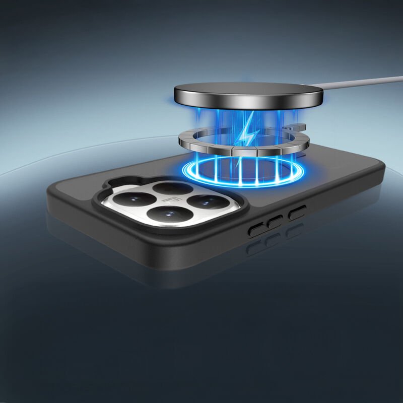 Xiaomi 15T Pro Kılıf Sert PC Arka Yüzey Wireless Şarj Özellikli Zore Flet M-safe Kapak