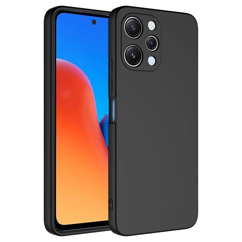 Xiaomi Redmi 12 Kılıf Zore Mara Lansman Kapak Siyah