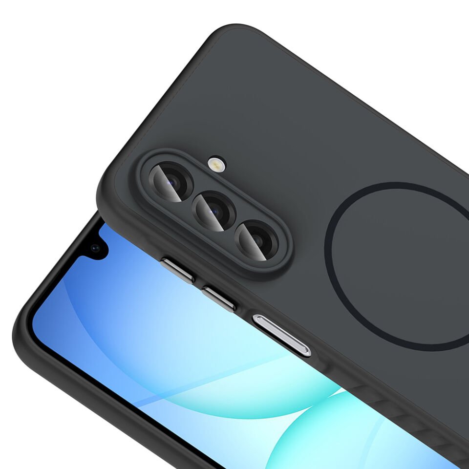 Galaxy A17 Kılıf M-safe Şarj Özellikli Zore Tea Kapak Siyah