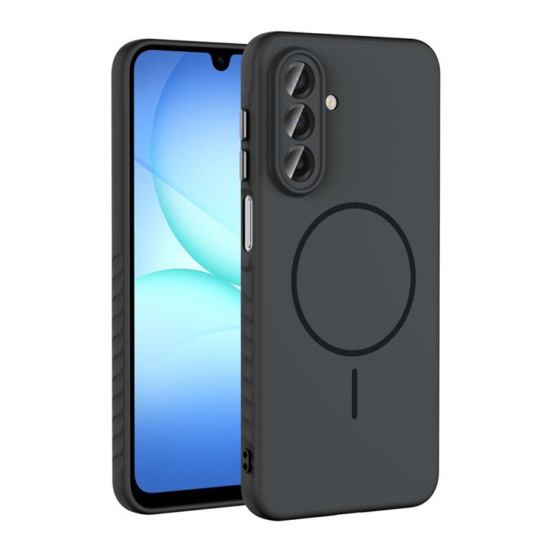 Galaxy A17 Kılıf M-safe Şarj Özellikli Zore Tea Kapak Siyah