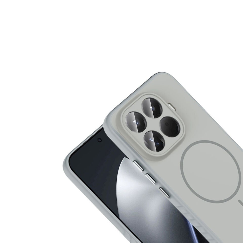 Xiaomi 15T Pro Kılıf M-safe Şarj Özellikli Zore Tea Kapak Gümüş