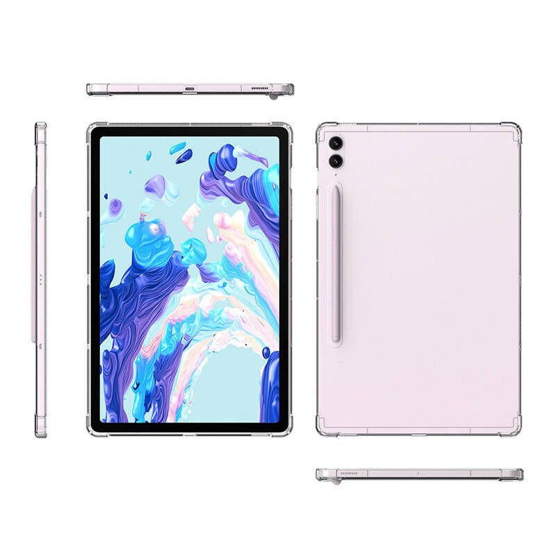 Galaxy Tab S10 Ultra Kılıf Zore Tablet Nitro Anti Shock Silikon Kapak Şeffaf