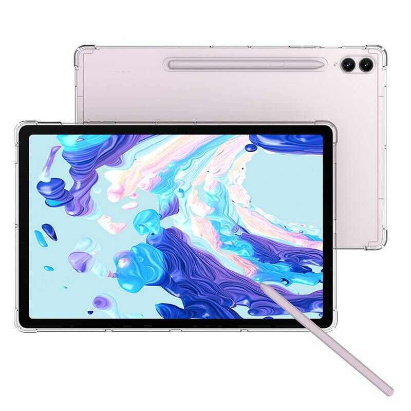 Galaxy Tab S10 Ultra Kılıf Zore Tablet Nitro Anti Shock Silikon Kapak Şeffaf