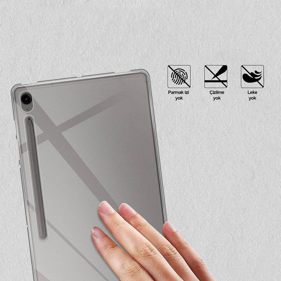 Galaxy Tab S10 Lite Kılıf Zore Tablet Süper Silikon Kapak Şeffaf
