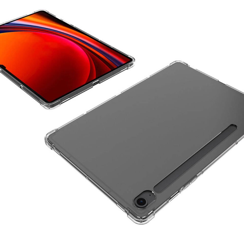 Galaxy Tab S9 FE Kılıf Zore Tablet Nitro Anti Shock Silikon Kapak Şeffaf