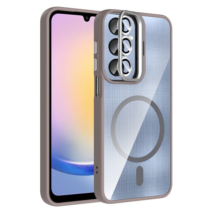 Galaxy A56 Kılıf Standlı ve Kamera Lens Hediyeli Zore Etro Kapak