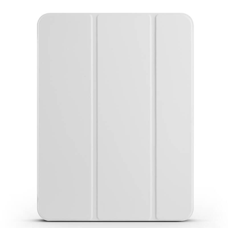 Apple iPad Pro 11 2025 M5 Zore Smart Cover Kalem Bölmeli Standlı 1-1 Kılıf Gri