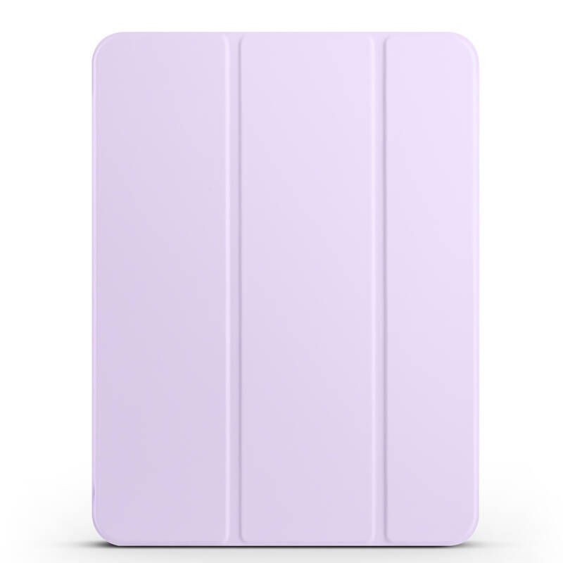 Apple iPad Pro 11 2025 M5 Zore Smart Cover Kalem Bölmeli Standlı 1-1 Kılıf Lila