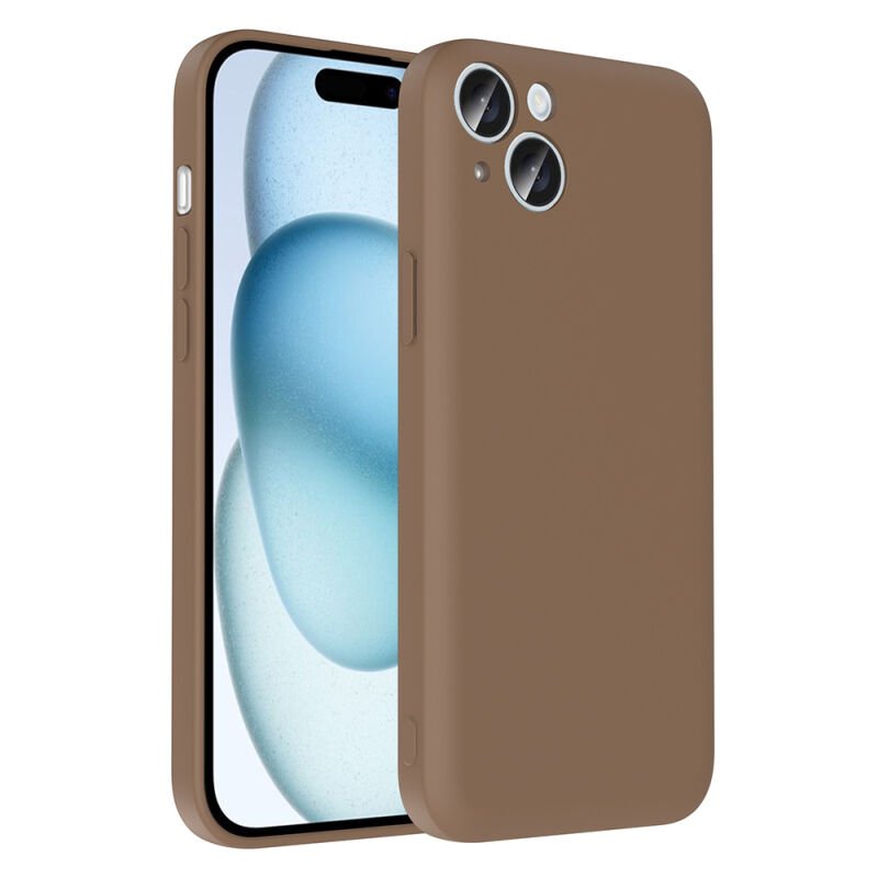 Apple iPhone 15 Plus Kılıf Kamera Korumalı Kartlık Hazneli Zore Vitra Kapak