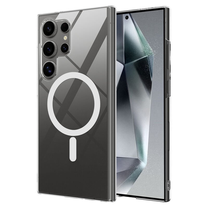 Galaxy S26 Ultra Kılıf Kamera Korumalı M-safe Sert PC Zore Porto Kapak Şeffaf