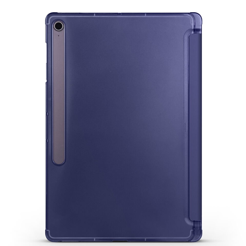 Galaxy Tab S10 FE Plus Zore Smart Cover Kalem Bölmeli Standlı 1-1 Kılıf Lacivert