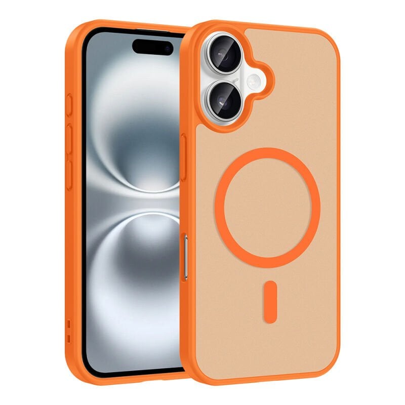 Apple iPhone 16 Kılıf M-safe Şarj Özellikli Zore Babet Kapak