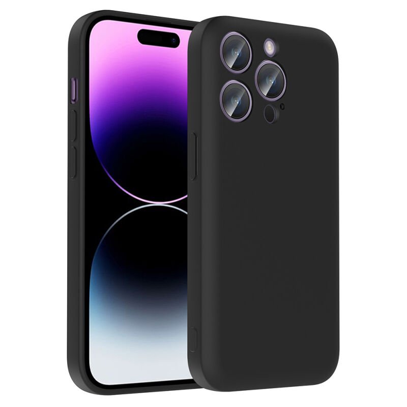 Apple iPhone 14 Pro Max Kılıf Kamera Korumalı Kartlık Hazneli Zore Vitra Kapak