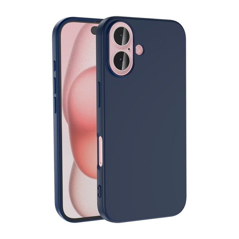 Apple iPhone 16 Kılıf Zore LSR Lansman Kapak Lacivert