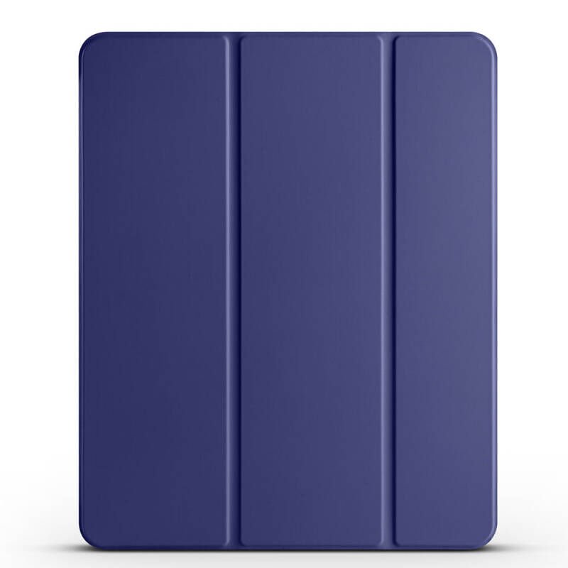 Apple iPad Air 13 2025 M3 Zore Smart Cover Kalem Bölmeli Standlı 1-1 Kılıf Lacivert