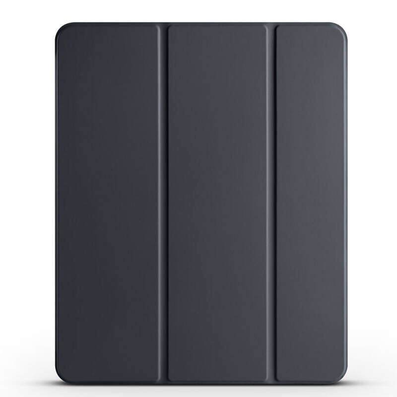 Apple iPad Air 11 2025 M3 Zore Smart Cover Kalem Bölmeli Standlı 1-1 Kılıf Siyah