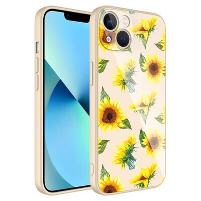 Apple iPhone 13 Kılıf Kamera Korumalı Desenli Sert Silikon Zore Epoksi Kapak