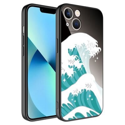 Apple iPhone 13 Kılıf Kamera Korumalı Desenli Sert Silikon Zore Epoksi Kapak