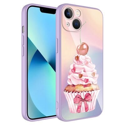 Apple iPhone 13 Kılıf Kamera Korumalı Desenli Sert Silikon Zore Epoksi Kapak