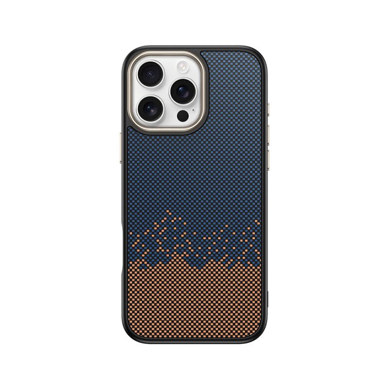 Apple iPhone 16 Pro Max Kılıf M-safe Şarj Özellikli Karbon Fiber Görünümlü Zore Antina Kapak